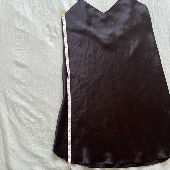 Vintage Black Silk Slip Mini Dress - Picture 11 of 12